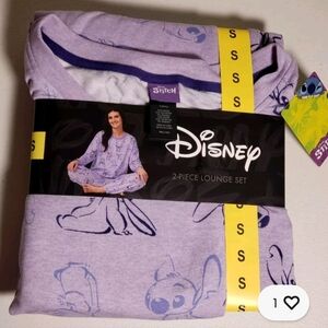 NWT Disney Stitch 2-Piece Pajamas Lounge Set Women's Small